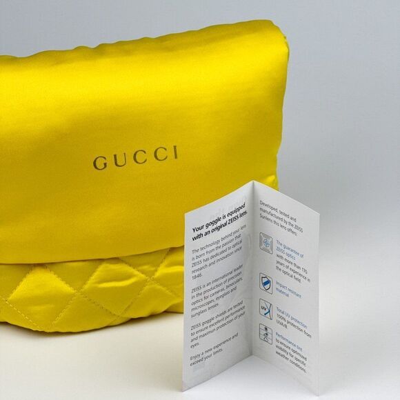 NEW Gucci GG1210S 004 Pink Yellow GG Infrared Logo ZEISS Ski Mask Unisex - Picture 13 of 13